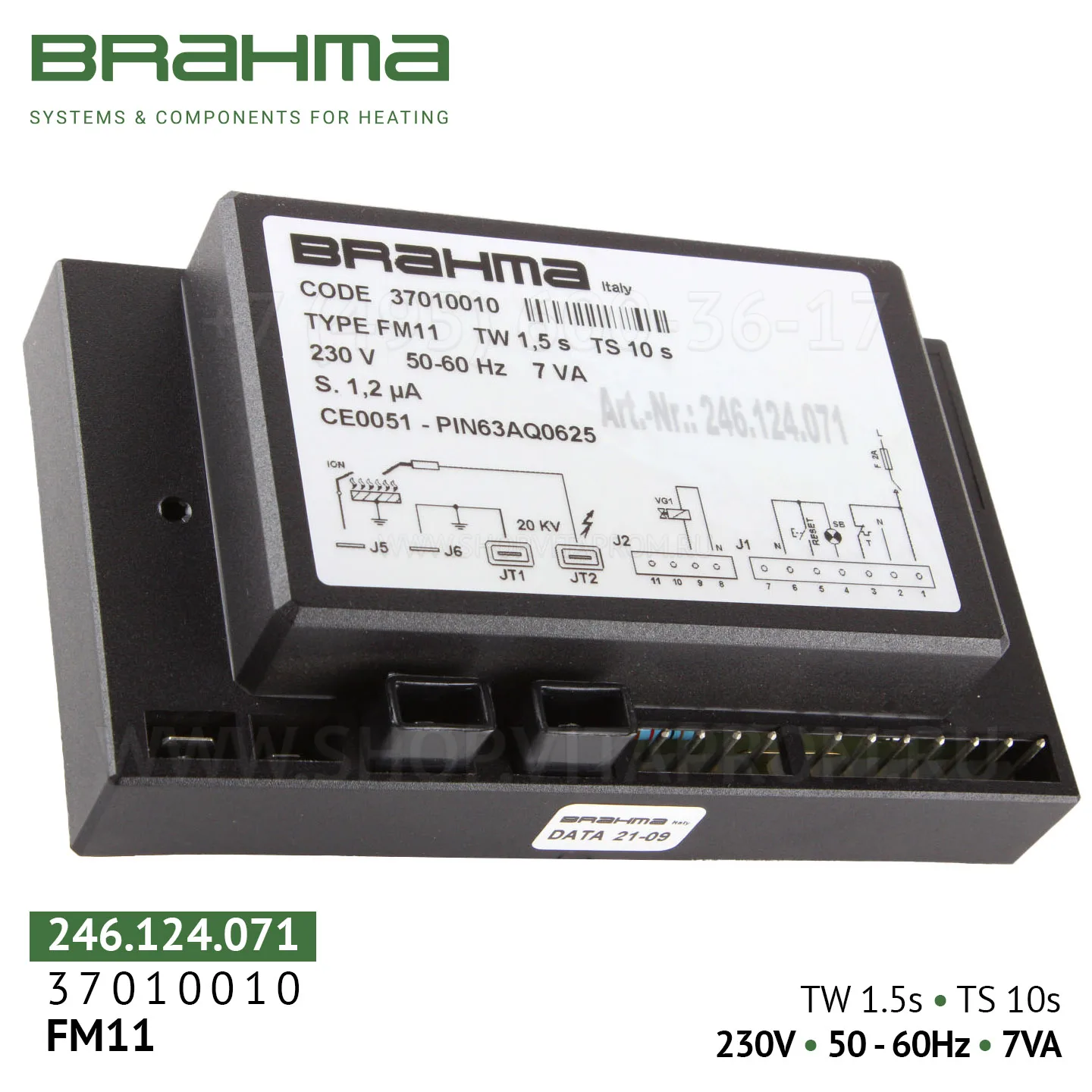 Блок управления горением Brahma FM11, 37010010